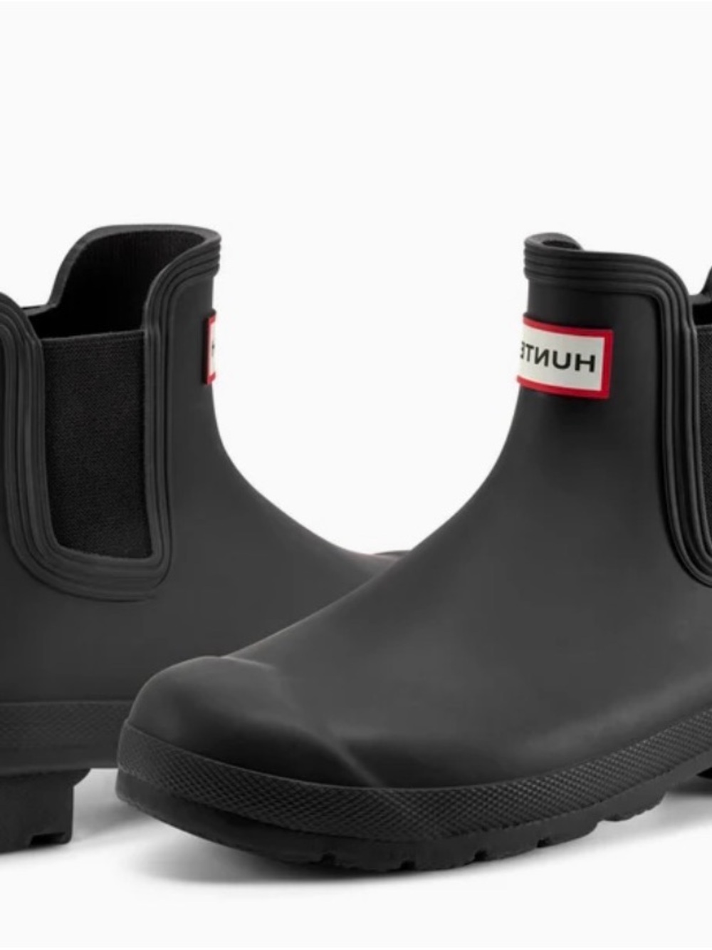 Hunter Women’s Black Chelsea Short Rain Boots